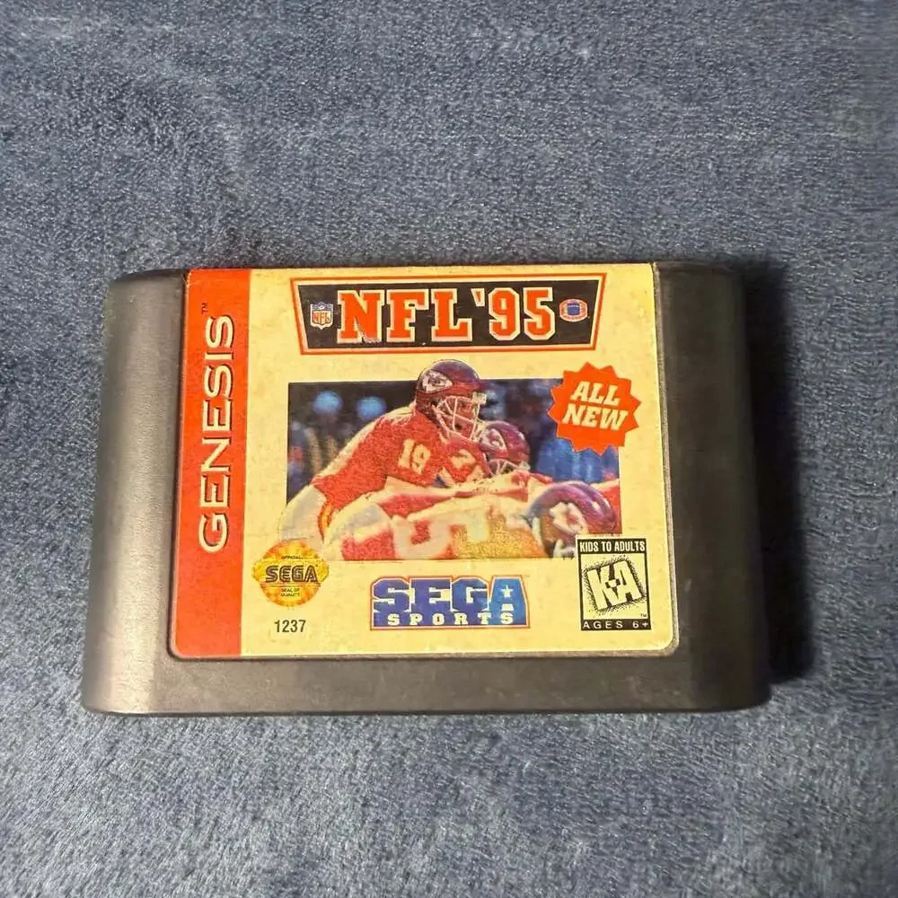 NFL '95 Sega Genesis Video Game Cartridge